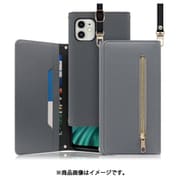 WORK50IP-GY-11 [LOOF SHOULDER iPhone 11用 クラッチバッグ型スマホショルダーケース ロングストラップ＆カードポケット付き グレー]