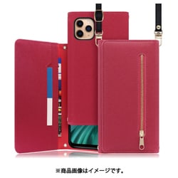 WORK50IP-RS-11PM [LOOF SHOULDER iPhone 11 Pro Max用 クラッチバッグ型スマホショルダーケース ロングストラップ＆カードポケット付き ダスティローズ]