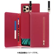 WORK50IP-RS-11PM [LOOF SHOULDER iPhone 11 Pro Max用 クラッチバッグ型スマホショルダーケース ロングストラップ＆カードポケット付き ダスティローズ]