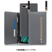 WORK50IP-GY-7P [LOOF SHOULDER iPhone 7 Plus/8 Plus用 クラッチバッグ型スマホショルダーケース ロングストラップ＆カードポケット付き グレー]