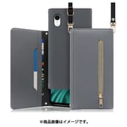 WORK50IP-GY-XR [LOOF SHOULDER iPhone XR用 クラッチバッグ型スマホショルダーケース ロングストラップ＆カードポケット付き グレー]