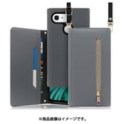 WORK50KC-GY-KGKYV48 [LOOF SHOULDER GRATINA KYV48用 クラッチバッグ型スマホショルダーケース ロングストラップ＆カードポケット付き グレー]