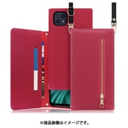WORK50MT-RS-MG505G [LOOF SHOULDER motorola moto g50 5G用 クラッチバッグ型スマホショルダーケース ロングストラップ＆カードポケット付き ダスティローズ]