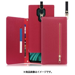 WORK50MT-RS-MG9P [LOOF SHOULDER motorola moto g9 play用 クラッチバッグ型スマホショルダーケース ロングストラップ＆カードポケット付き ダスティローズ]