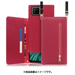 WORK50OPP-RS-OA73 [LOOF SHOULDER OPPO A73用 クラッチバッグ型スマホショルダーケース ロングストラップ＆カードポケット付き ダスティローズ]