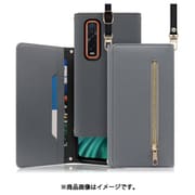 WORK50OPP-GY-OFDX2P [LOOF SHOULDER OPPO Find X2 Pro用 クラッチバッグ型スマホショルダーケース ロングストラップ＆カードポケット付き グレー]