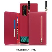 WORK50OPP-RS-OFDX2P [LOOF SHOULDER OPPO Find X2 Pro用 クラッチバッグ型スマホショルダーケース ロングストラップ＆カードポケット付き ダスティローズ]