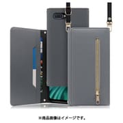 WORK50OPP-GY-R15N [LOOF SHOULDER OPPO R15 Neo用 クラッチバッグ型スマホショルダーケース ロングストラップ＆カードポケット付き グレー]