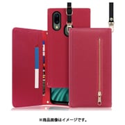 WORK50UMI-RS-UMA3X [LOOF SHOULDER UMIDIGI A3X 用 クラッチバッグ型スマホショルダーケース ロングストラップ＆カードポケット付き ダスティローズ]