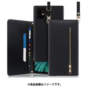 WORK50UMI-BK-UMPW3 [LOOF SHOULDER UMIDIGI Power3 用 クラッチバッグ型スマホショルダーケース ロングストラップ＆カードポケット付き ブラック]