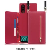 WORK50UMI-RS-UMX [LOOF SHOULDER UMIDIGI X 用 クラッチバッグ型スマホショルダーケース ロングストラップ＆カードポケット付き ダスティローズ]