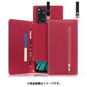 WORK50XMI-RS-MIRDN11 [LOOF SHOULDER Xiaomi Redmi Note 11 用 クラッチバッグ型スマホショルダーケース ロングストラップ＆カードポケット付き ダスティローズ]