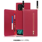 WORK50XMI-RS-XM10L5G [LOOF SHOULDER Xiaomi Mi 10 Lite 5G 用 クラッチバッグ型スマホショルダーケース ロングストラップ＆カードポケット付き ダスティローズ]