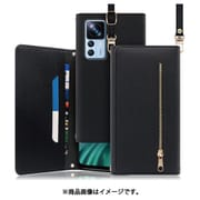 WORK50XMI-BK-XM12TP [LOOF SHOULDER Xiaomi 12T Pro 用 クラッチバッグ型スマホショルダーケース ロングストラップ＆カードポケット付き ブラック]