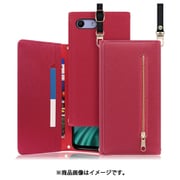 WORK50XP-RS-ACE [LOOF SHOULDER Xperia Ace 用 クラッチバッグ型スマホショルダーケース ロングストラップ＆カードポケット付き ダスティローズ]
