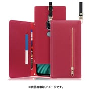WORK50XP-RS-XZ2P [LOOF SHOULDER Xperia XZ2 Premium 用 クラッチバッグ型スマホショルダーケース ロングストラップ＆カードポケット付き ダスティローズ]