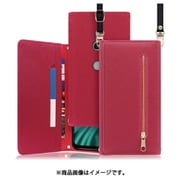 WORK50XP-RS-XZ3 [LOOF SHOULDER Xperia XZ3 用 クラッチバッグ型スマホショルダーケース ロングストラップ＆カードポケット付き ダスティローズ]