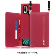 WORK50ZTE-RS-LBR5G [LOOF SHOULDER Libero 5G 用 クラッチバッグ型スマホショルダーケース ロングストラップ＆カードポケット付き ダスティローズ]