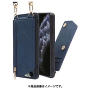 WORK54IP-BU-11P [LOOF SHOULDER-FLIP iPhone 11 Pro 用 背面型スマホショルダーケース ロングストラップ＆カードポケット付き クラシックブルー]