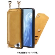 WORK54OPP-YL-ORENO7A [LOOF SHOULDER-FLIP OPPO Reno7 A 用 背面型スマホショルダーケース ロングストラップ＆カードポケット付き ゴールデンイエロー]