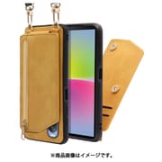 WORK54XP-YL-SXP10V4 [LOOF SHOULDER-FLIP Xperia 10 IV 用 背面型スマホショルダーケース ロングストラップ＆カードポケット付き ゴールデンイエロー]
