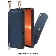 WORK54XP-BU-XACE3 [LOOF SHOULDER-FLIP Xperia Ace III 用 背面型スマホショルダーケース ロングストラップ＆カードポケット付き クラシックブルー]