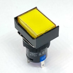 LA128AJ-11DZ-24V-Y [照光式プッシュスイッチ 長方形 オルタネイト 黄色 24V]