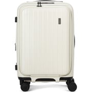 スーツケース TOMARU（トマル） ハードタイプ 旅行日数目安：3～4泊 34L/拡張時38L TSAロック搭載 機内持ち込み可 アイボリー TIERRAL TOMARU S IVORY