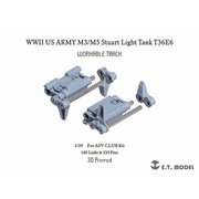 P35-039 1/35 WWII アメリカ陸軍 M3/M5スチュアート軽戦車 T36E6型可動式履帯（AFVクラブ用） [ディテールアップパーツ]