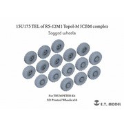 P35-114 1/35 現用 ロシア RS-12M 大陸間弾道ミサイル トーポリM用自重変形タイヤ（トランペッター用） [ディテールアップパーツ]