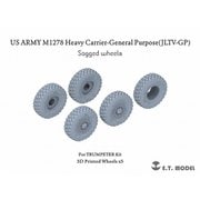 P35-117 1/35 現用 アメリカ陸軍 M1278 統合軽戦術車両 汎用重輸送車（JLTV-GP） 自重変形タイヤ（トランペッター用） [ディテールアップパーツ]
