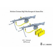 P35-218 1/35 現用 ドイツ MG3機関銃＆弾薬箱セット（2セット入） [ディテールアップパーツ]