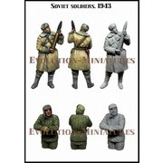 EM-35234 1/35 WWII 露/ソ ソビエト赤軍 タイガー戦車の8.8cm砲弾を眺める兵士 1943（2体入） [ディテールアップパーツ]