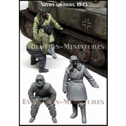 EM-35235 1/35 WWII 露/ソ ソビエト赤軍 タイガー戦車の足周りを調べる兵士 1943（2体入） [ディテールアップパーツ]
