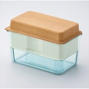 KORETO コレト ランチボックス深 ふわ木風×ガラス風セット （中容器付き）
