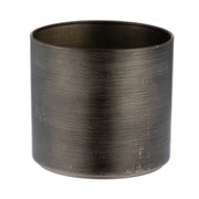 3200015DBK [プランター MC円柱ベース 直径15×高さ14cm アイアン ダークブラック]