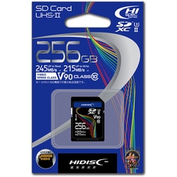 UHS-II SDXCカード 256GB Class10 UHS-II U3 V90 最大読込245MB/s 最大書込215MB/s HDSDX256GCL10U3JP3V90 256GB