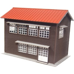 HOゲージ 2028 1/80 2階建詰所A [鉄道模型用レイアウト用品]