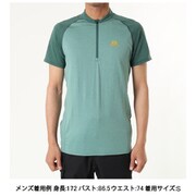 ナバ・SS・ジップ・ティー NAVA SS ZIP T 411953 S01 Sage Sサイズ [アウトドア カットソー メンズ]