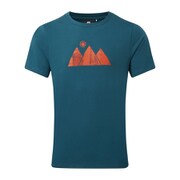 マウンテンサンティー MOUNTAIN SUN TEE 413718 M11 Majolica Blue Sサイズ [アウトドア カットソー メンズ]