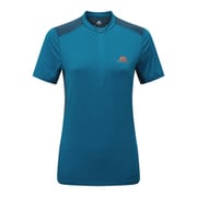 ウィメンズ・ナバ・SS・ジップ・ティー WOMEN’S NAVA SS ZIP TEE 412929 M06 Mykonos/Majolica Mサイズ [アウトドア カットソー レディース]