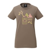 ウィメンズ・ブリットポップ・ティー ムササビ WOMEN’S BRITPOP TEE MUSASABI 424745 W02 Walnut XSサイズ [アウトドア カットソー レディース]