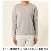 ウィメンズ L/S リブ ティー WOMEN’S L/S RIB TEE 424739 C72 Cloud Lサイズ [アウトドア カットソー レディース]