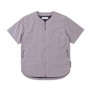 オクタライニングの半袖カーディガン 021039 A55 灰汁色 サイズ四（L） [アウトドア カットソー ユニセックス]