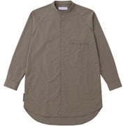 タスランナイロンのロングシャツ 021041 O22 オリーブ鼠 サイズ五（XL） [アウトドア シャツ ユニセックス]