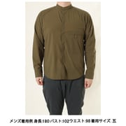 ソフトシェルのバンドCLシャツ 021044 O22 オリーブ鼠 サイズ三（M） [アウトドア シャツ ユニセックス]