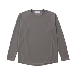 キュプラ混のロングスリーブTシャツ 021047 O22オリーブ鼠 サイズ二 [アウトドア カットソー ユニセックス]