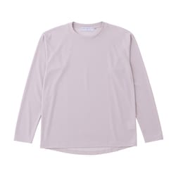 キュプラ混のロングスリーブTシャツ 021047 H16灰色 サイズ四 [アウトドア カットソー ユニセックス]