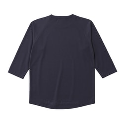 キュプラ混のクォータースリーブTシャツ 021048 K23 消炭色 サイズ四（L） [アウトドア カットソー ユニセックス]