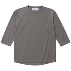 キュプラ混のクォータースリーブTシャツ 021048 O22 オリーブ鼠 サイズ三（M） [アウトドア カットソー ユニセックス]